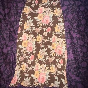 Jay Jacob’s vintage Floral Brown Skirt Size 9